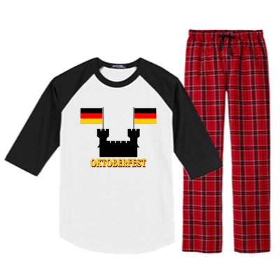 Oktoberfest Castle Flag Raglan Sleeve Pajama Set