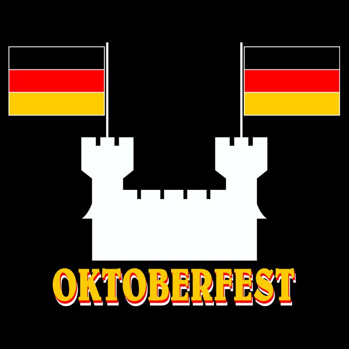 Oktoberfest Castle Flag 16 in Basic Backpack