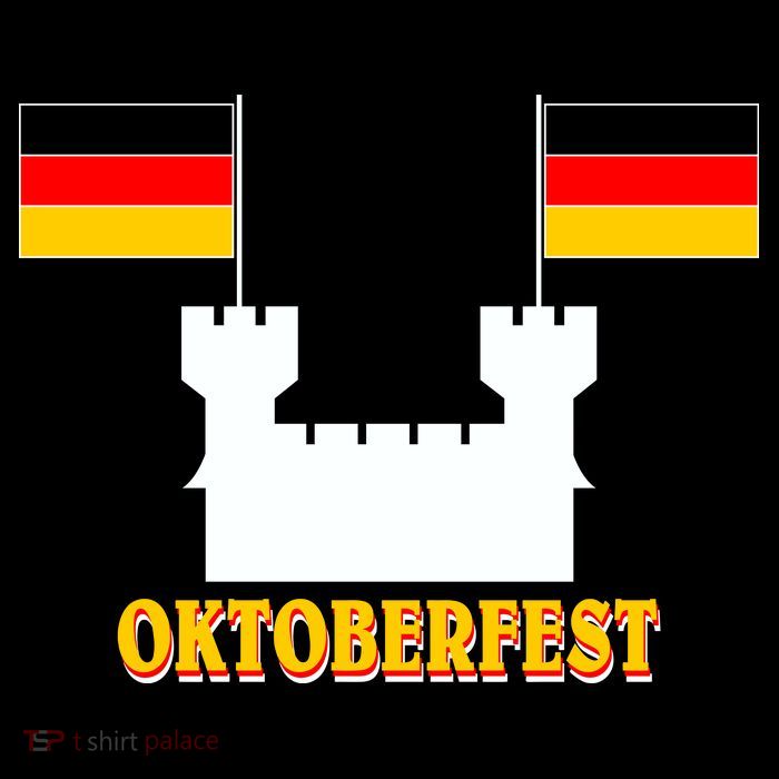 Oktoberfest Castle Flag Cooling Performance Long Sleeve Crew