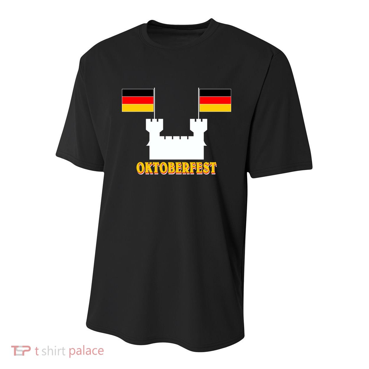Oktoberfest Castle Flag Youth Performance Sprint T-Shirt