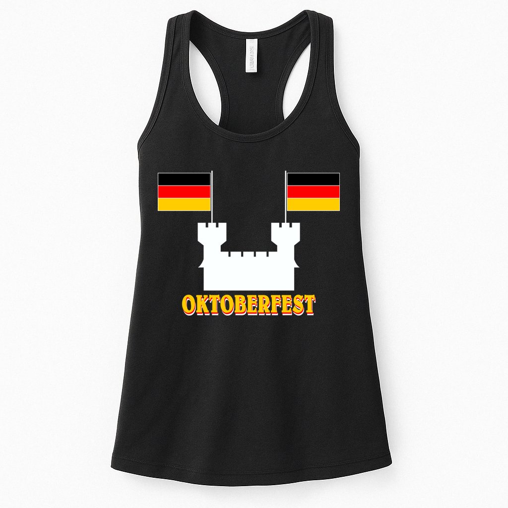 Oktoberfest Castle Flag Womens Tank Top