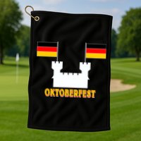 Oktoberfest Castle Flag Golf Towel
