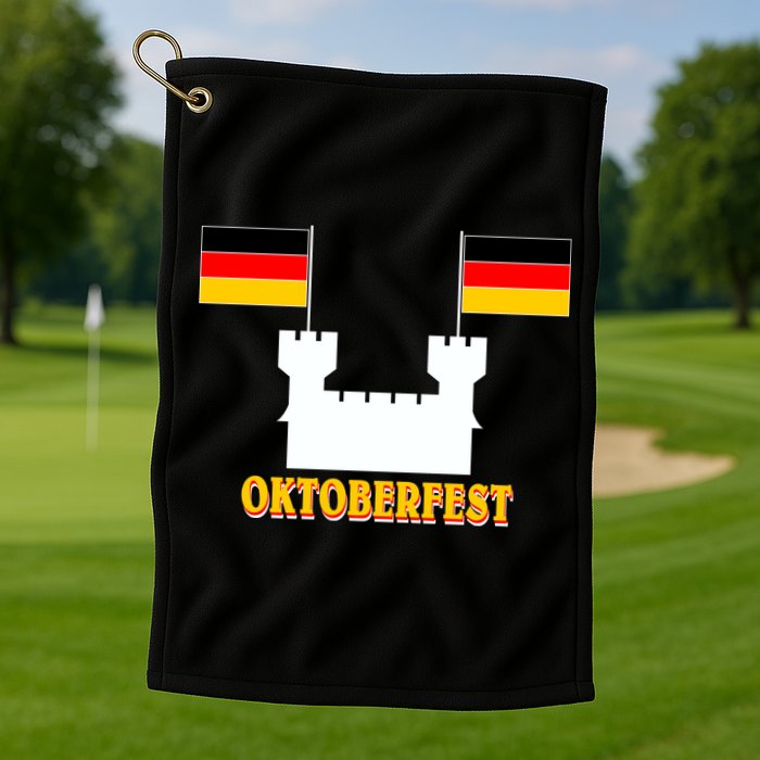 Oktoberfest Castle Flag Golf Towel