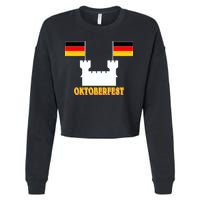 Oktoberfest Castle Flag Cropped Pullover Crew