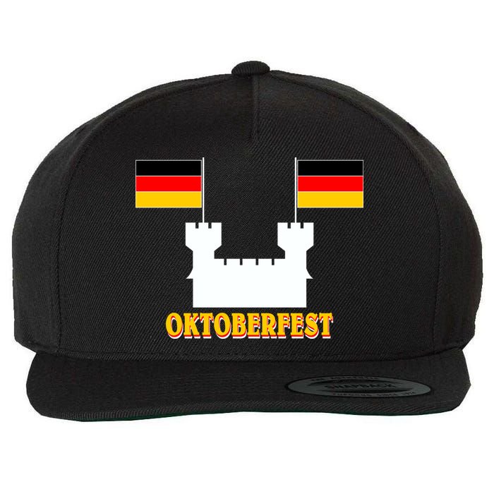 Oktoberfest Castle Flag Wool Snapback Cap