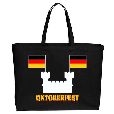 Oktoberfest Castle Flag Cotton Canvas Jumbo Tote