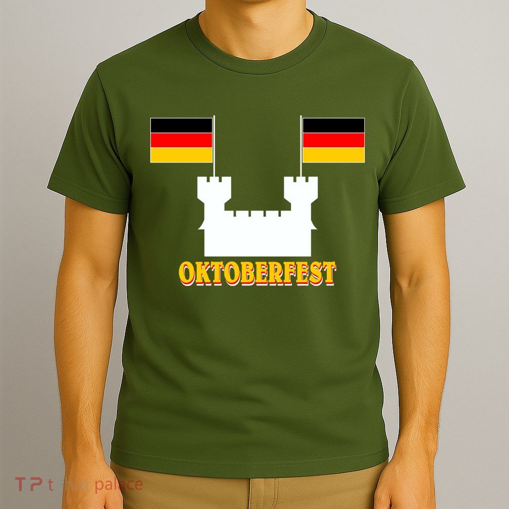 Oktoberfest Castle Flag T-Shirt