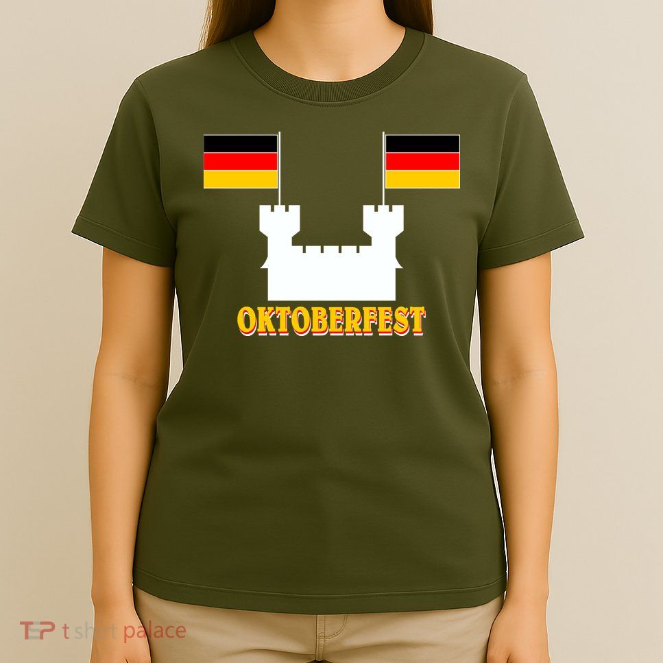Oktoberfest Castle Flag T-Shirt