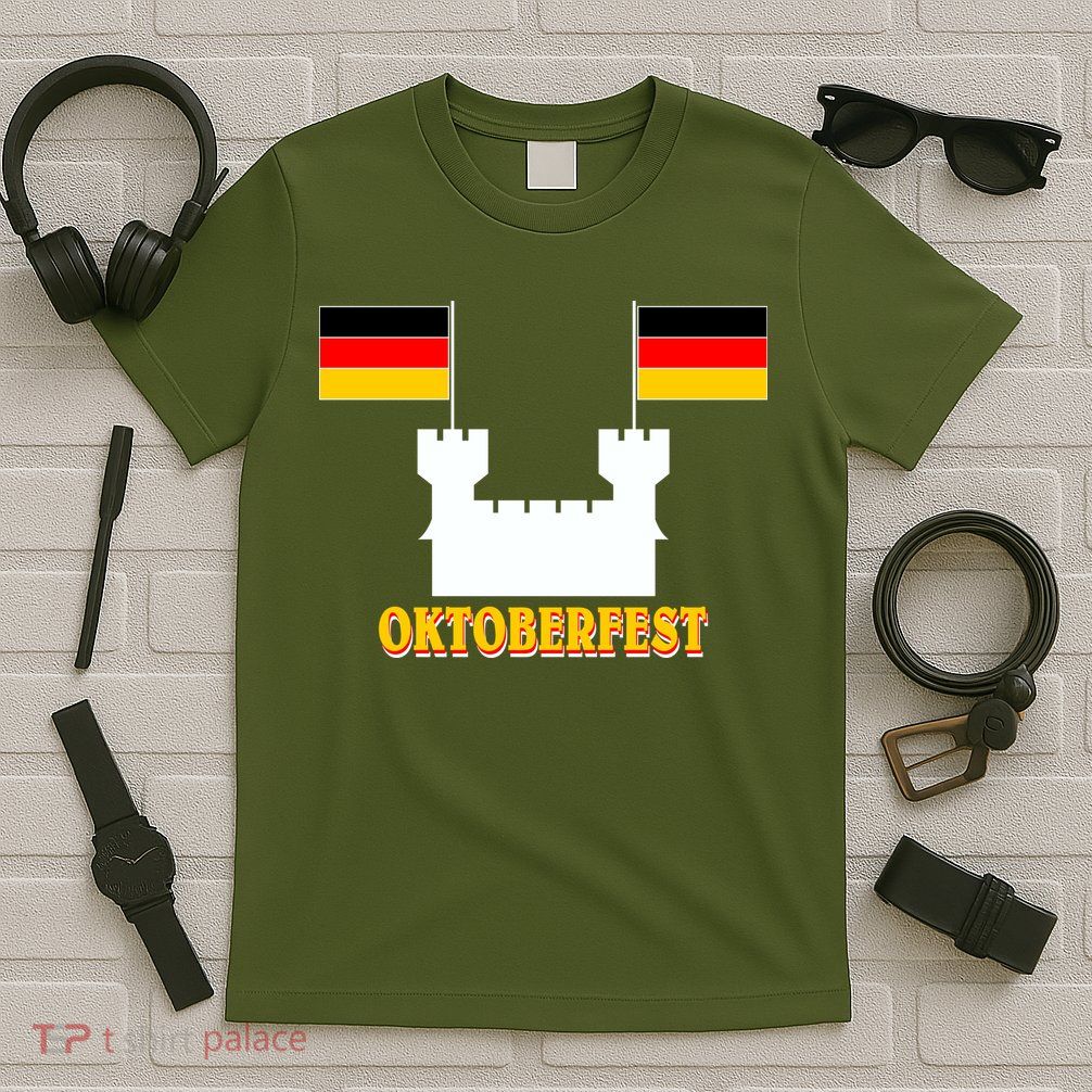 Oktoberfest Castle Flag T-Shirt