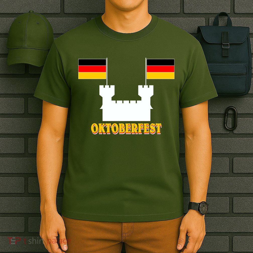 Oktoberfest Castle Flag T-Shirt