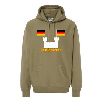 Oktoberfest Castle Flag Premium Hoodie