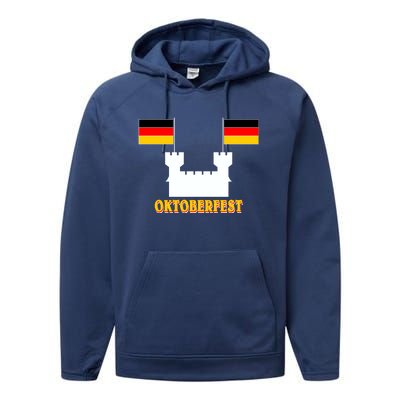 Oktoberfest Castle Flag Performance Fleece Hoodie