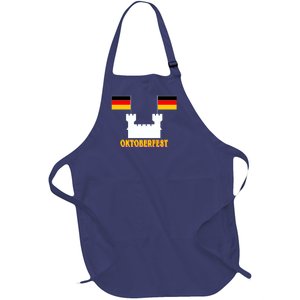 Oktoberfest Castle Flag Full-Length Apron With Pockets