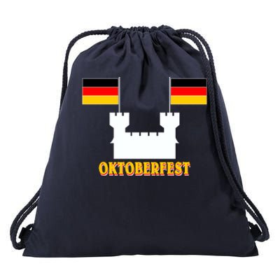 Oktoberfest Castle Flag Drawstring Bag