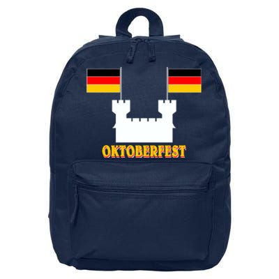 Oktoberfest Castle Flag 16 in Basic Backpack