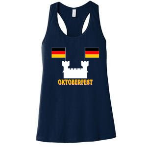 Oktoberfest Castle Flag Women's Racerback Tank