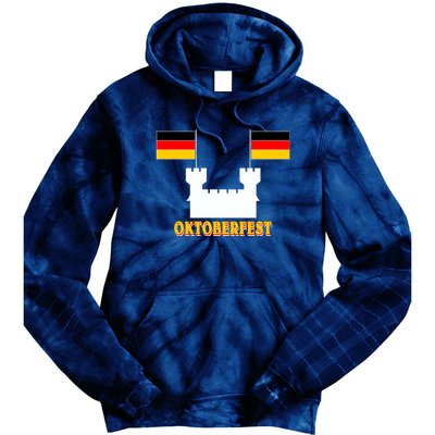 Oktoberfest Castle Flag Tie Dye Hoodie