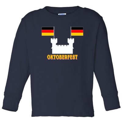 Oktoberfest Castle Flag Toddler Long Sleeve Shirt