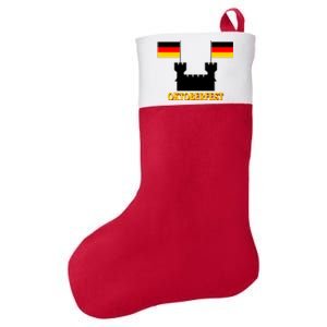 Oktoberfest Castle Flag Felt Holiday Christmas Stocking