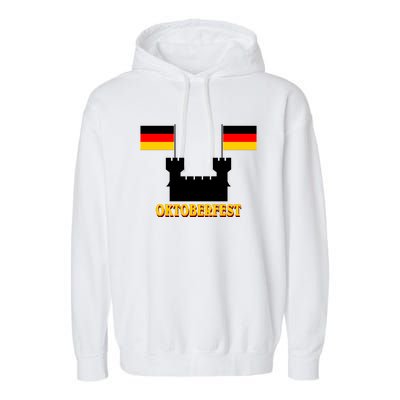 Oktoberfest Castle Flag Garment-Dyed Fleece Hoodie