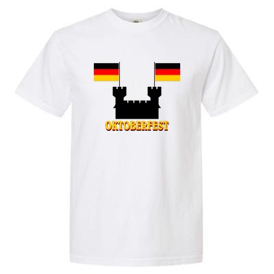 Oktoberfest Castle Flag Garment-Dyed Heavyweight T-Shirt