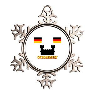 Oktoberfest Castle Flag Metallic Star Ornament