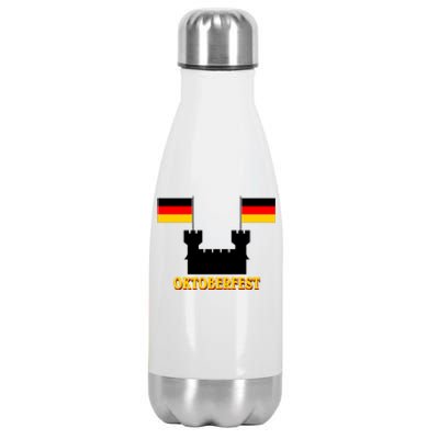 Oktoberfest Castle Flag Stainless Steel Insulated Water Bottle