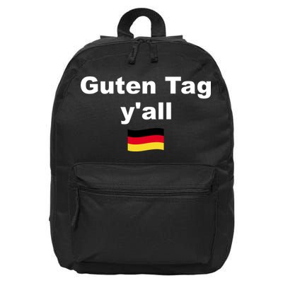 Oktoberfest | Guten Tag yall | Funny Outfit Germany Flag 16 in Basic Backpack