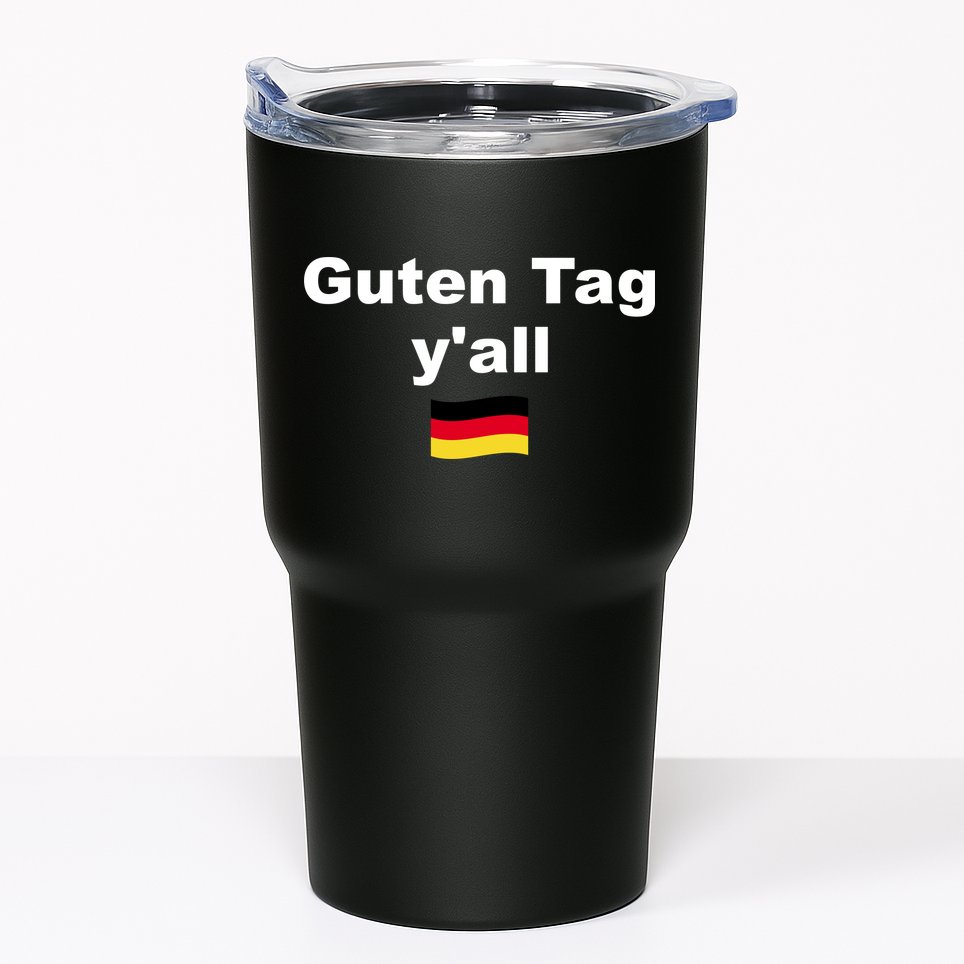 Oktoberfest | Guten Tag yall | Funny Outfit Germany Flag Tumbler