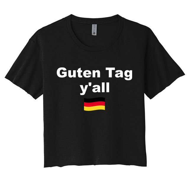 Oktoberfest | Guten Tag yall | Funny Outfit Germany Flag Crop Top