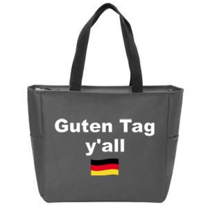 Oktoberfest | Guten Tag yall | Funny Outfit Germany Flag Zip Tote Bag