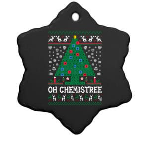 Oh Chemistree Funny Science Periodic Christmas Ceramic Star Ornament