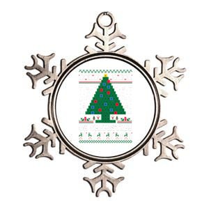 Oh Chemistree Funny Science Periodic Christmas Metallic Star Ornament