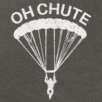 Oh Chute Funny Skydiving Gift For Skydiver Parachute Jumping Cotton Canvas Backpack