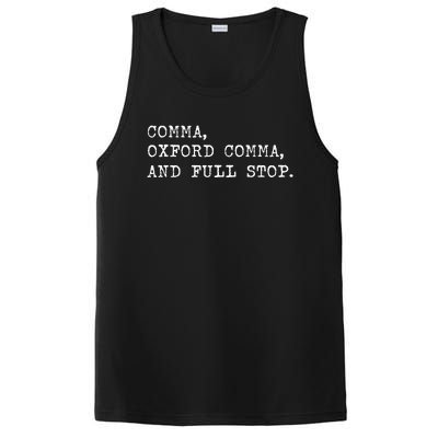 O.X.F.O.R.D C.O.M.M.A. For Grammar Students And Teachers. PosiCharge Competitor Tank