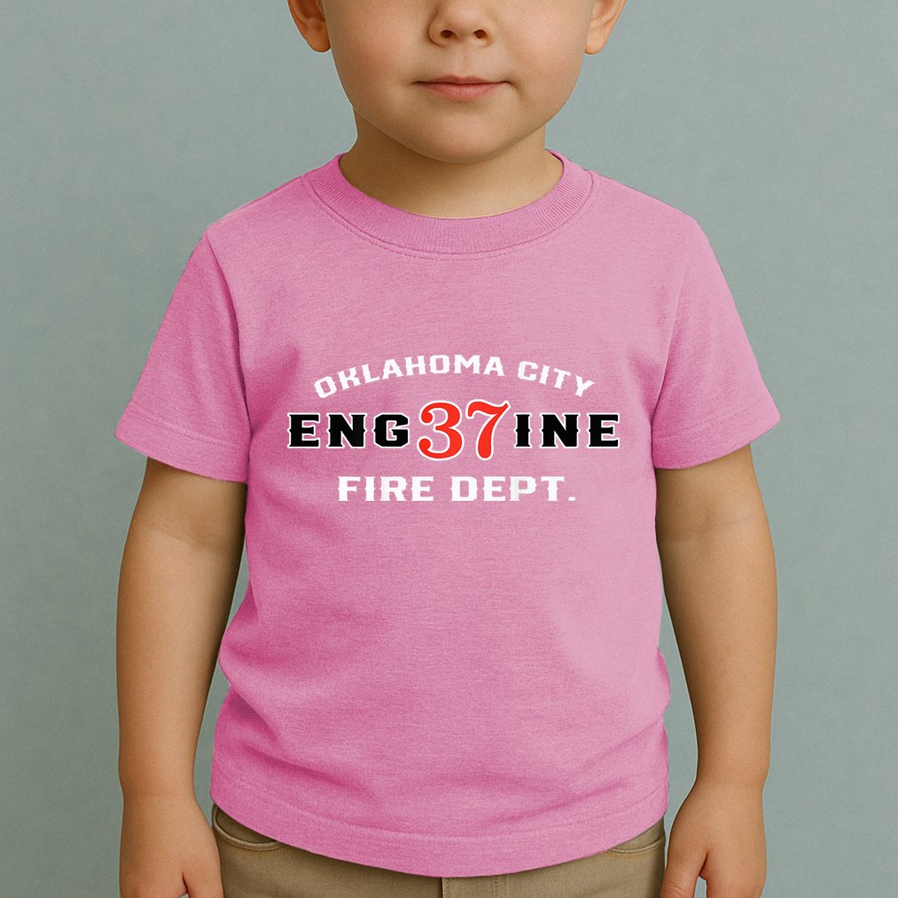 Oklahoma City Fire Dept Engine 37 Toddler T-Shirt