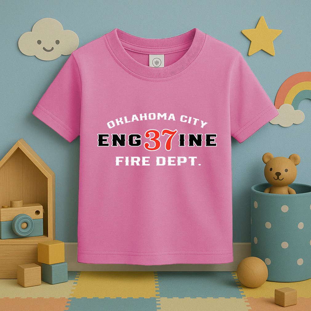 Oklahoma City Fire Dept Engine 37 Toddler T-Shirt