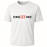 Oklahoma City Fire Dept Engine 37 Cooling Performance Crew T-Shirt