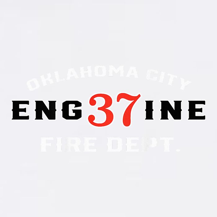 Oklahoma City Fire Dept Engine 37 Cooling Performance Crew T-Shirt