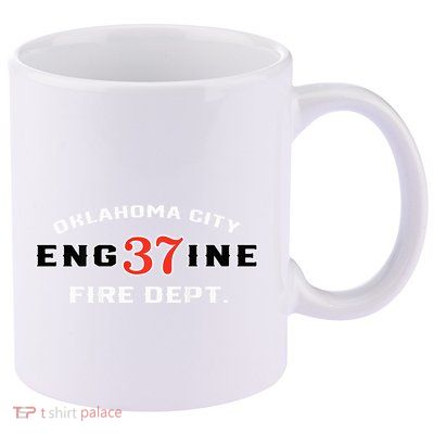 Oklahoma City Fire Dept Engine 37 11oz C Handle Ceramic Mug