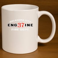 Oklahoma City Fire Dept Engine 37 11oz C Handle Ceramic Mug