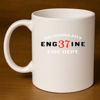 Oklahoma City Fire Dept Engine 37 11oz C Handle Ceramic Mug