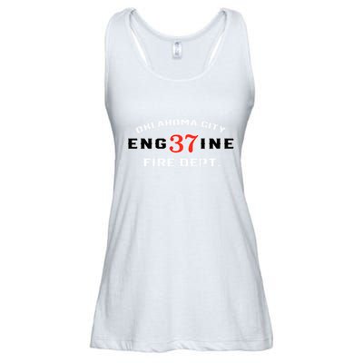 Oklahoma City Fire Dept Engine 37 Ladies Essential Flowy Tank