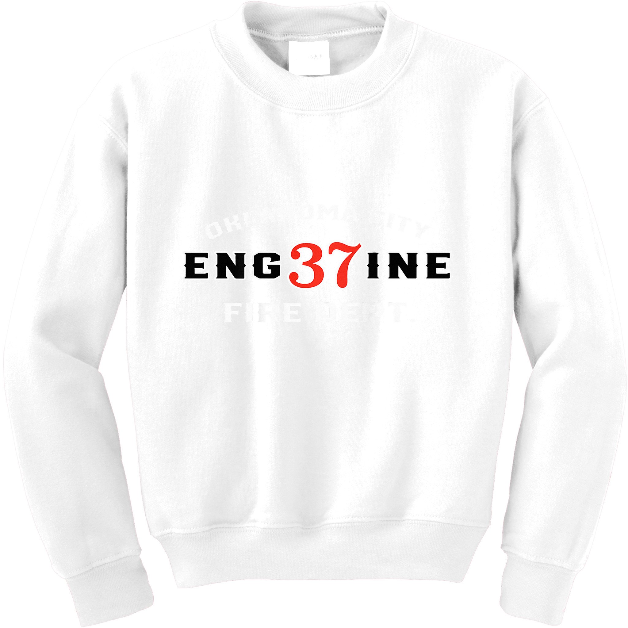 Oklahoma City Fire Dept Engine 37 Kids Sweatshirt
