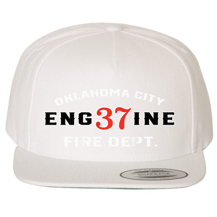 Oklahoma City Fire Dept Engine 37 Wool Snapback Cap