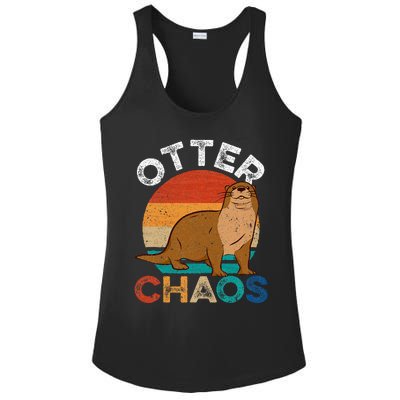 Otter Chaos For Wo Cute Otter Lover Ladies PosiCharge Competitor Racerback Tank