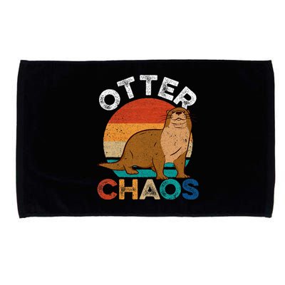 Otter Chaos For Wo Cute Otter Lover Microfiber Hand Towel