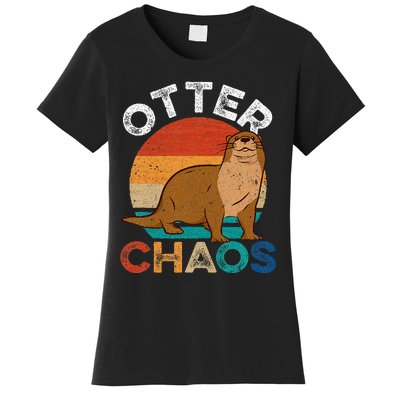 Otter Chaos For Wo Cute Otter Lover Women's T-Shirt