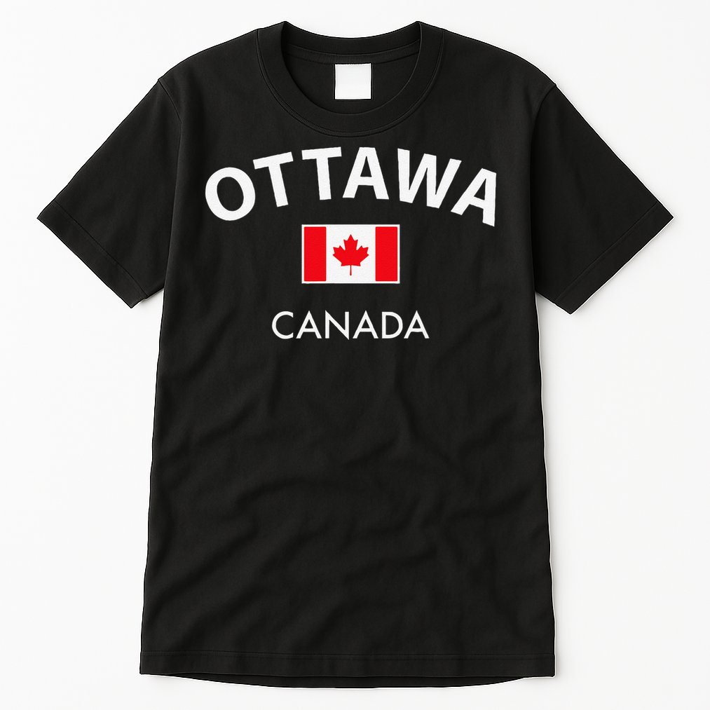 Ottawa Canada Flag Proud Canadian Tall T-Shirt