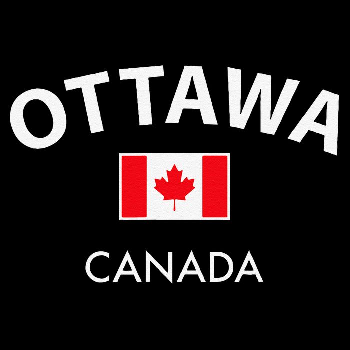 Ottawa Canada Flag Proud Canadian Drawstring Bag